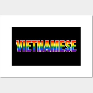 Rainbow Vietnamese LGBTQ Pride Posters and Art